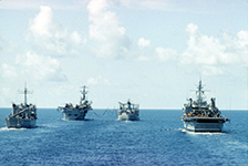 Unrep LPD Vancouver AF Vega LPH Okinawa LST Peroria